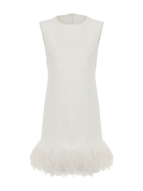 Abito P.a.r.o.s.h con piume P.a.r.o.s.h. | D725237PPICO002 PANNA